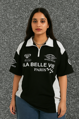 ZIP UP PARIS POLO TSHIRT