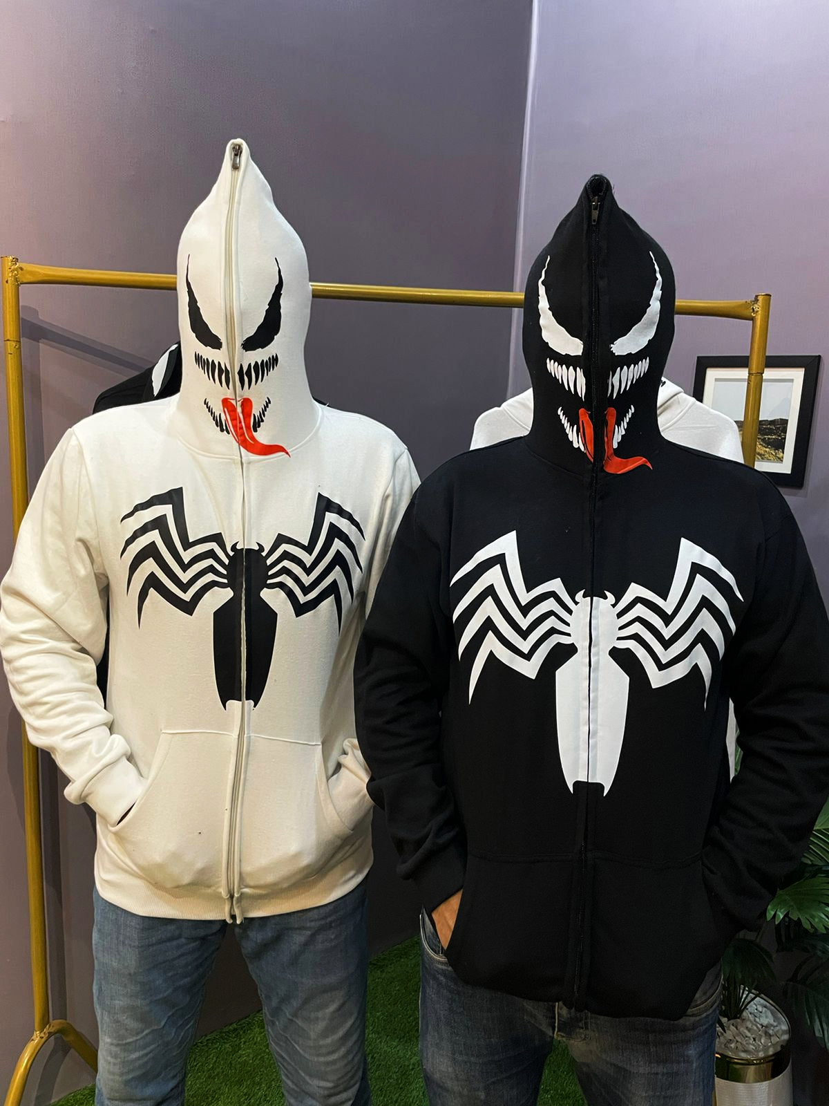 Costume Venom Zipper Hoodie VENOM ZIPPER HOODIE – Pashaazz