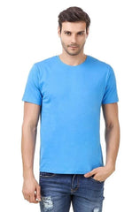 SKY BLUE HALF SLEEVES TSHIRT