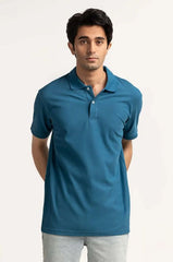 TEEL BLUE POLO TSHIRT