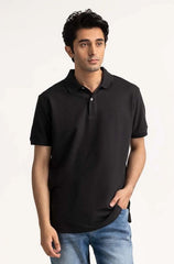 BLACK POLO TSHIRT