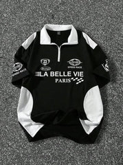 ZIP UP PARIS POLO TSHIRT