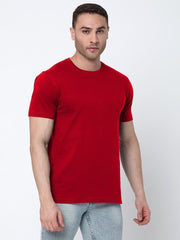 RED HALF SLEEVES TSHIRT