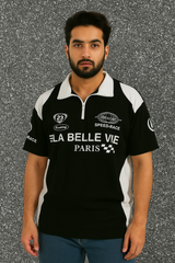 ZIP UP PARIS POLO TSHIRT