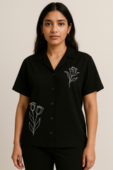 CUBAN COLLAR POLO TSHIRT