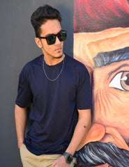 NAVY BLUE OVERSIZED TSHIRT