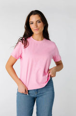 PINK HALF SLEEVES TSHIRT