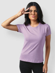 LILAC HALF SLEEVES TSHIRT