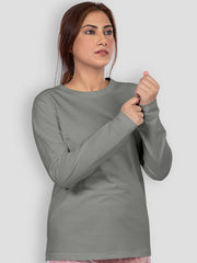STEEL GREY FULL SLEVEES TSHIRT