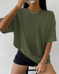 OLIVE GREEN OVERSIZED TSHIRT