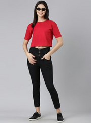 RED CROP TSHIRT