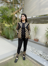 GOLDEN CHECK TRACKSUIT