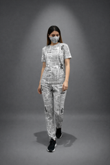 NEWSPAPER TRACKSUIT WITH MASK