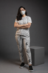 NEWSPAPER TRACKSUIT WITH MASK