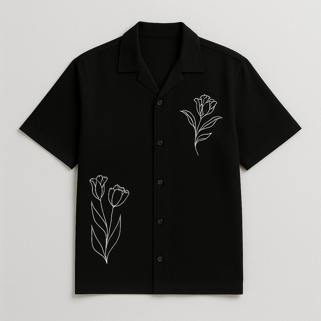 CUBAN COLLAR POLO TSHIRT