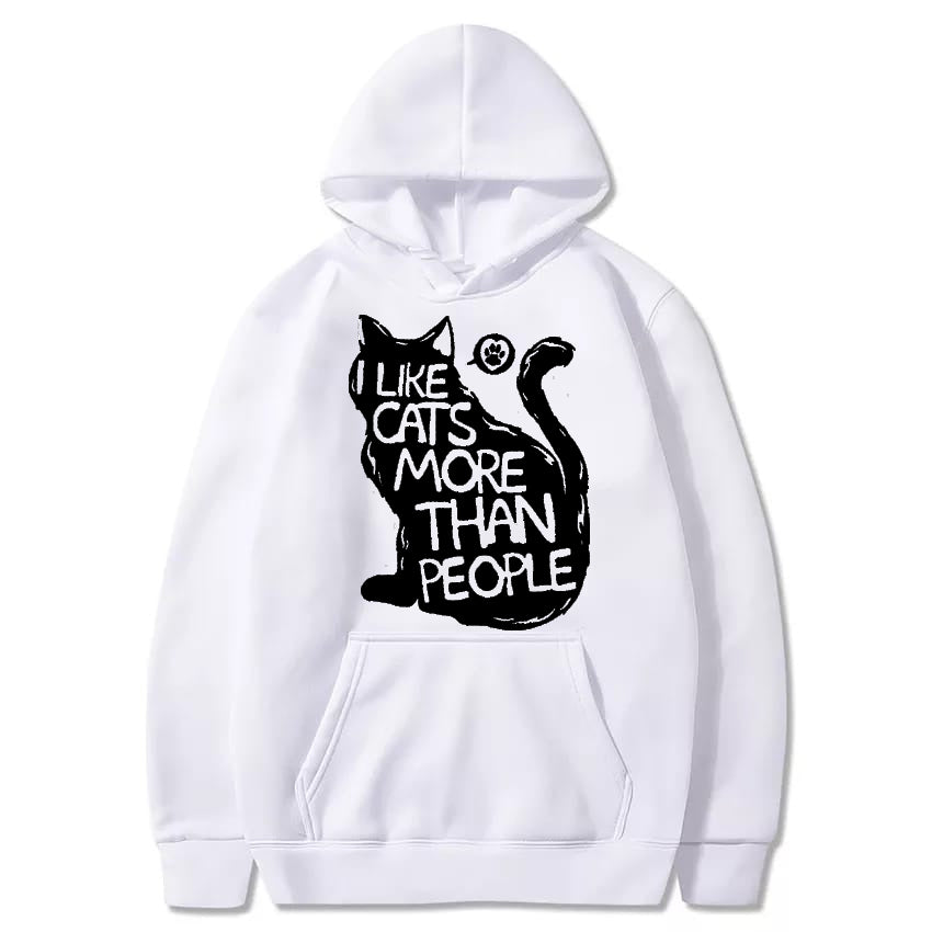 I LIKE CATS MORE THAN PEOPLE HOODIE