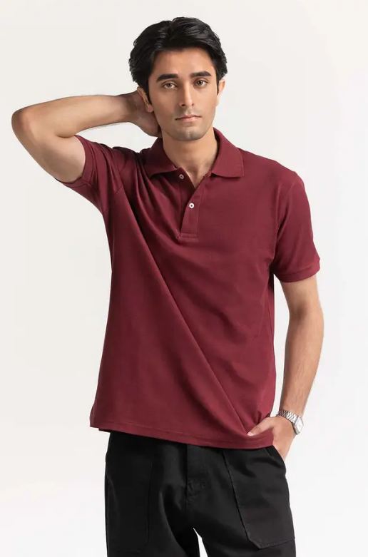 MAROON POLO TSHIRT