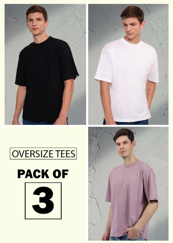 PACK OF 3 OVERSIZED TSHIRTS