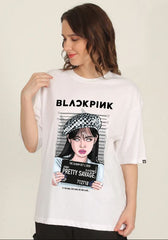 BLACKPINK WHITE OVERSIZED TSHIRT