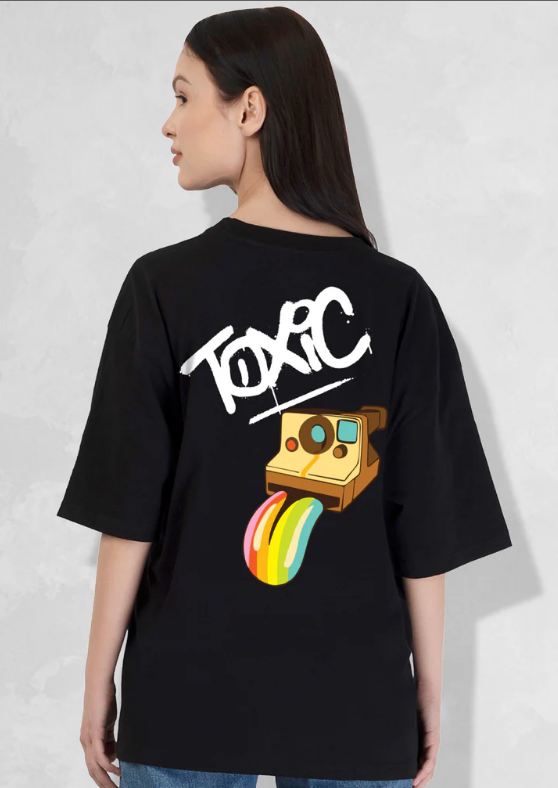 BLACK TOXIC OVERSIZED TSHIRT