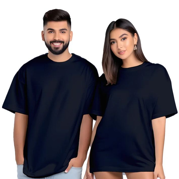 NAVY BLUE OVERSIZED COUPLE TSHIRTS