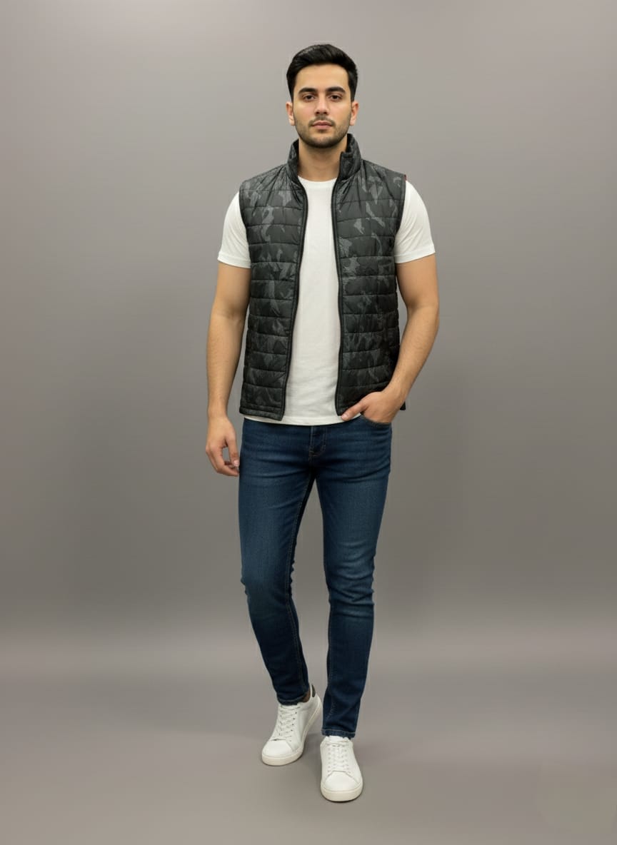 CAMOUFLAGE PUFFER JACKET