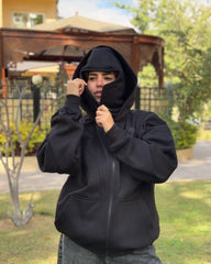 BALACLAVA ZIPPER HOODIE