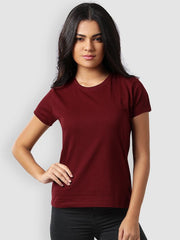 MAROON HALF SLEEVES TSHIRT