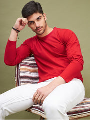 RED FULL SLEEVES TSHIRT