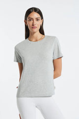 HEATHER GREY HALF SLEEVES TSHIRT