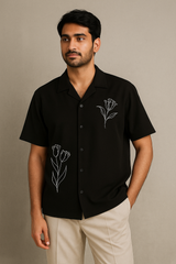 CUBAN COLLAR POLO TSHIRT
