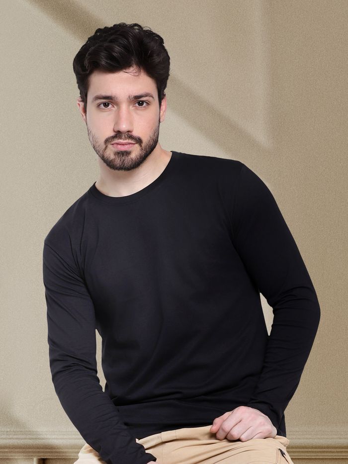 BLACK FULL SLEEVES TSHIRT