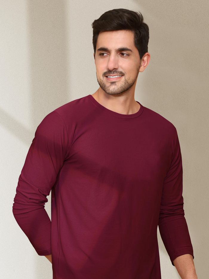 MAROON FULL SLEEVES TSHIRT