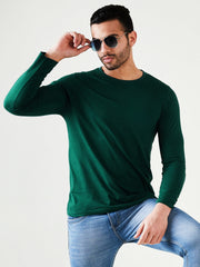 DARK GREEN FULL SLEEVES TSHIRT