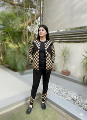 GOLDEN CHECK TRACKSUIT