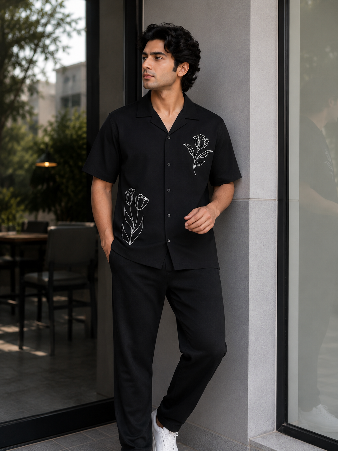 CUBAN COLLAR POLO TSHIRT