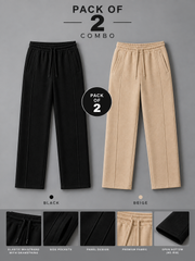 PACK OF 2 FLEECE SWEATPANTS