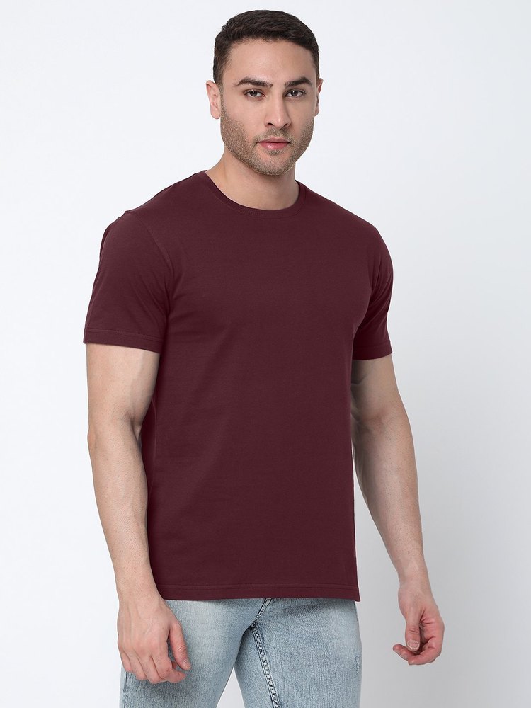 MAROON HALF SLEEVES TSHIRT