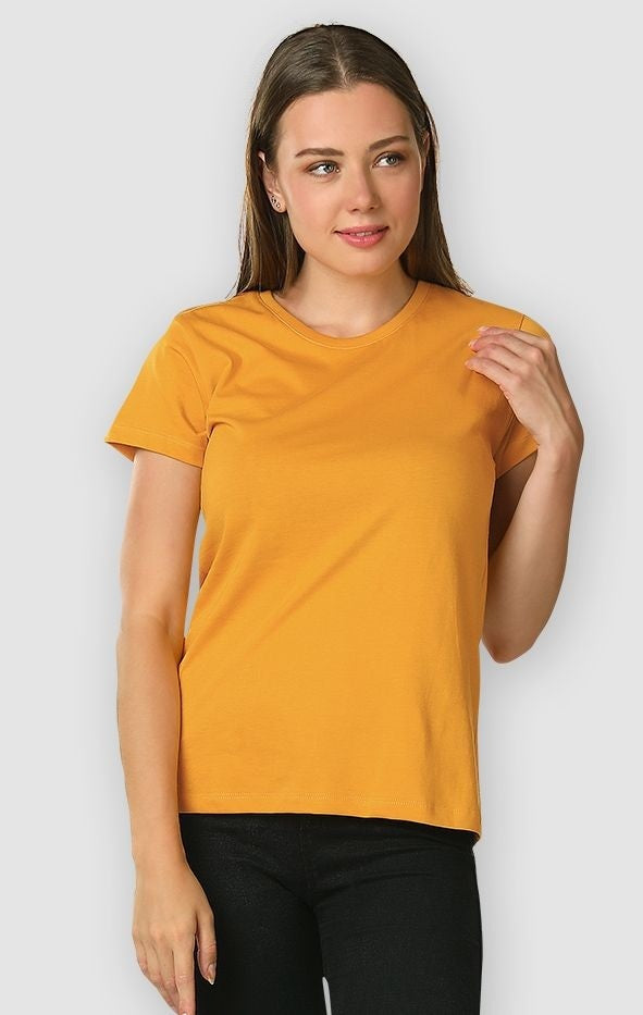 YELLOW HALF SLEEVES TSHIRT
